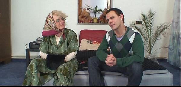 Hot granny games with 60 years old woman